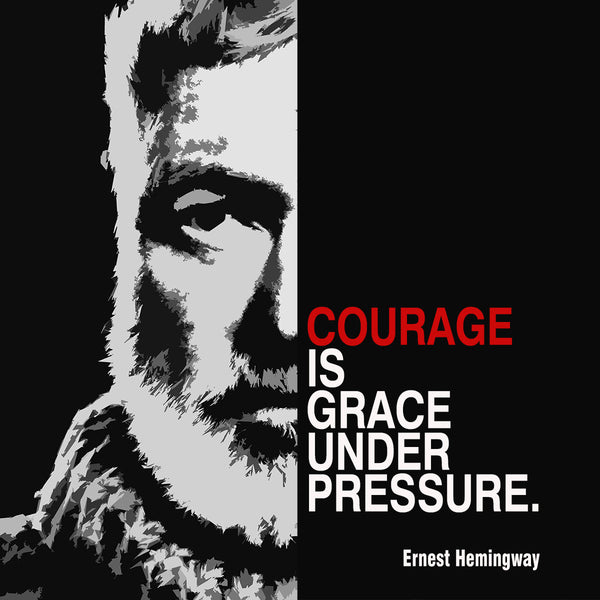 Ernest Hemingway Quote #1, Poster
