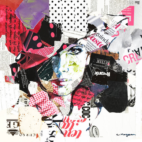 Noia amb barret (1), Collage