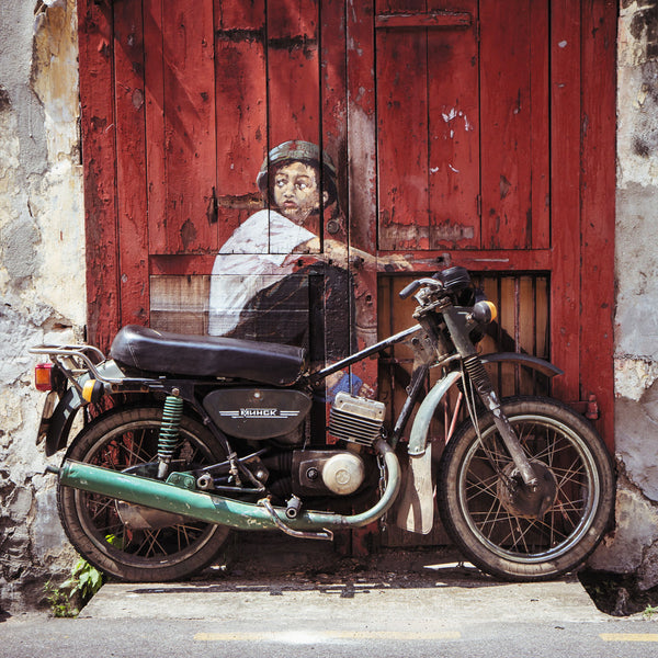 Boy On The Motorcycle, Graffiti (Penang)