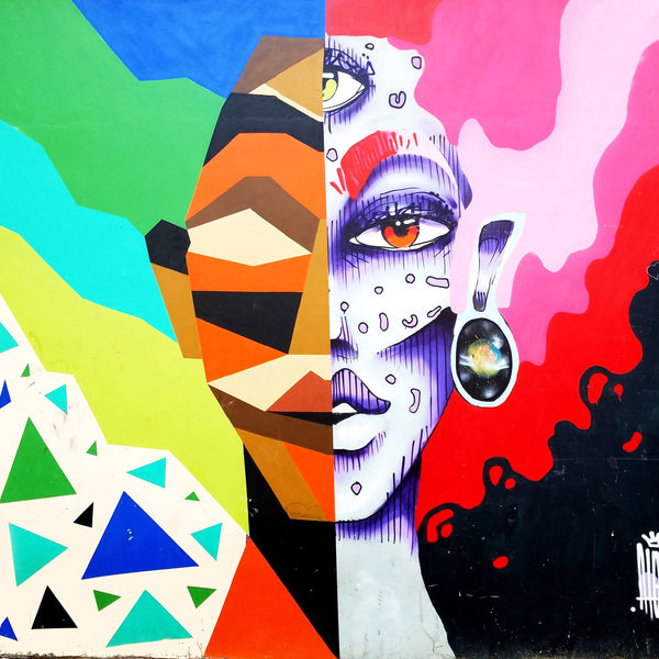 Abstract Woman Face, Street Art