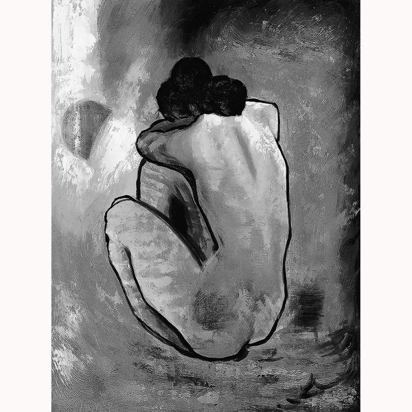Blue Nude Picasso Inspired, Painting