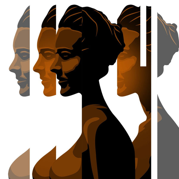 Broken Woman Portrait, Digital art