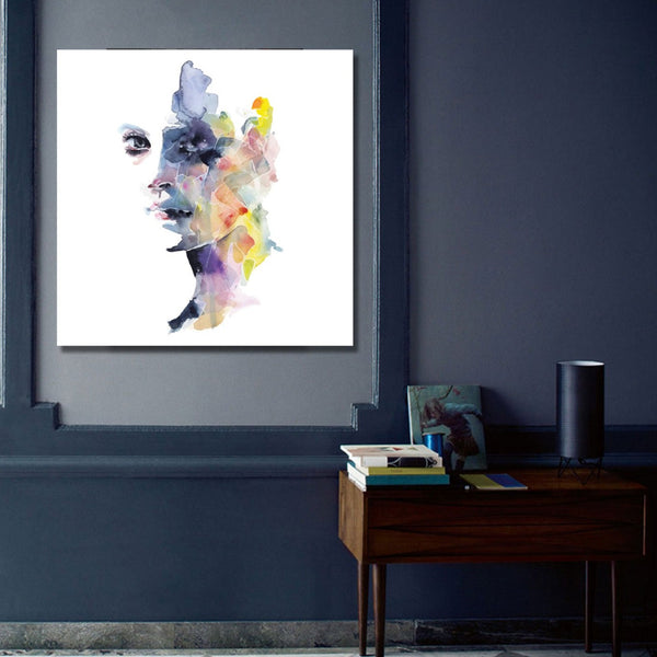 Woman's Portrait, Watercolor Art