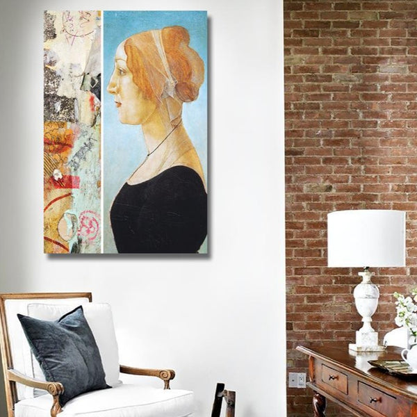 Portrait of a Lady by Botticelli, Altered Art