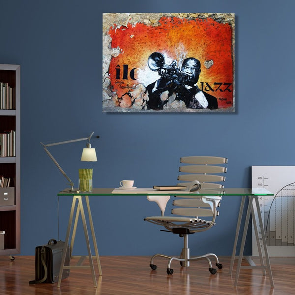 Louis Armstrong Jazz Musician, Graffiti