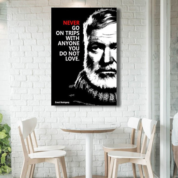 Ernest Hemingway Quote #2, Metal Poster
