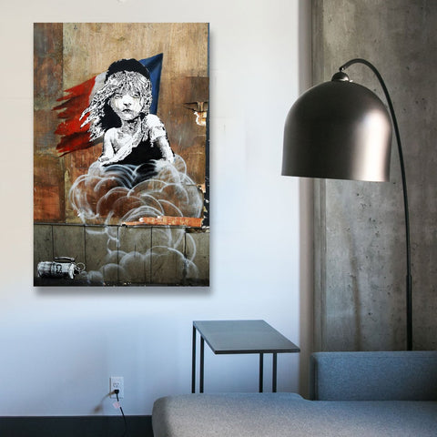 Banksy Les Misérables Girl in tears, Graffiti