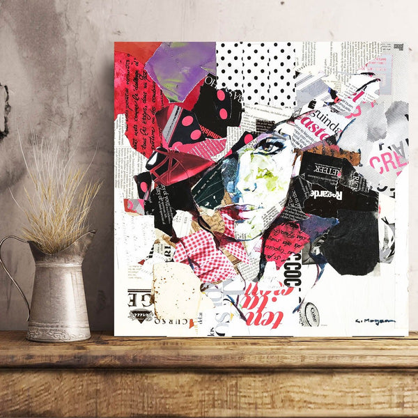 Noia amb barret (1), Collage
