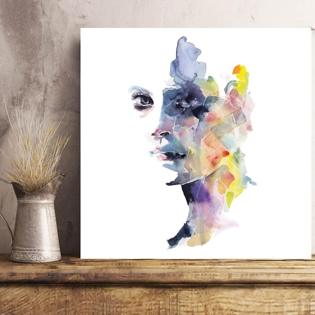 Woman's Portrait, Watercolor Art
