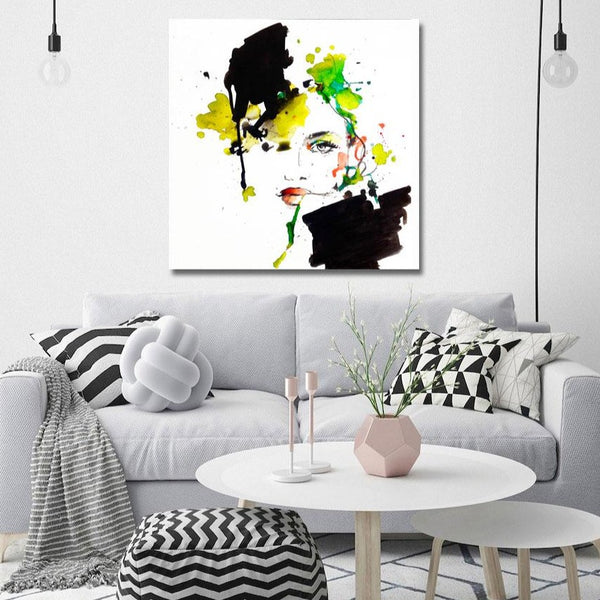 Watercolor Woman Portrait