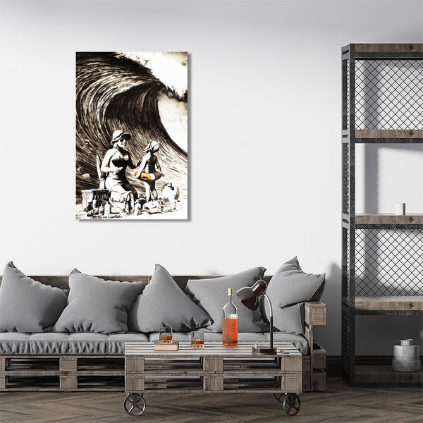 Banksy's Dismaland: Tidal Waves, Graffiti