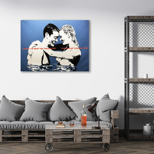 Banksy Graffiti I Want To Meet My True Love, Graffiti