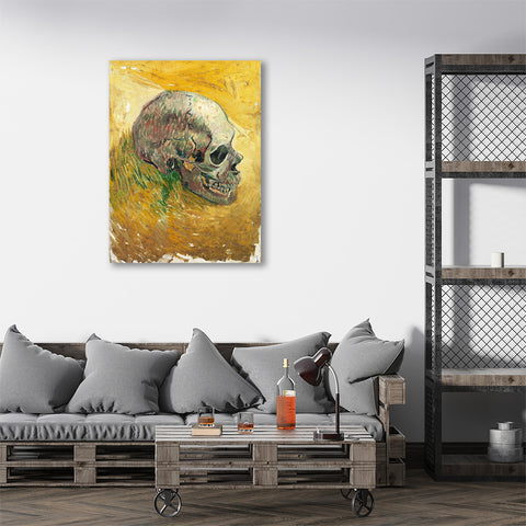 Skull in profile, Reproduction
