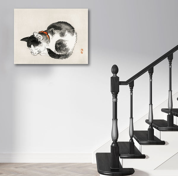 Sleeping Cat, Japanese Art Reproduction