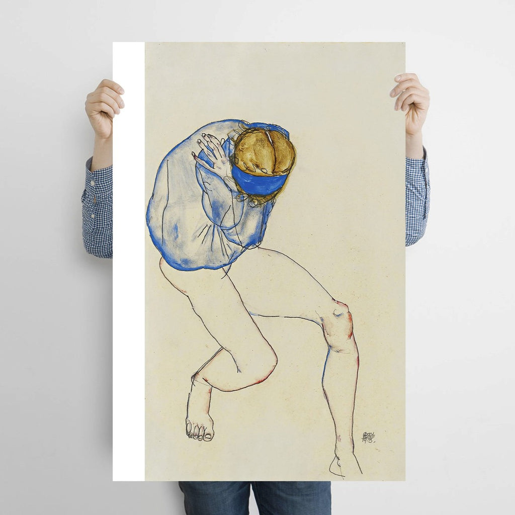 Naked Blonde with Blue Hairband, Reproduction