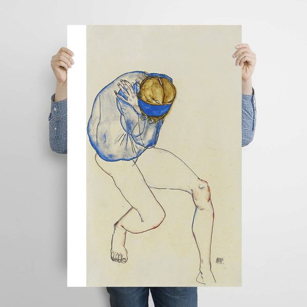 Naked Blonde with Blue Hairband, Reproduction