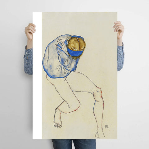 Naked Blonde with Blue Hairband, Reproduction