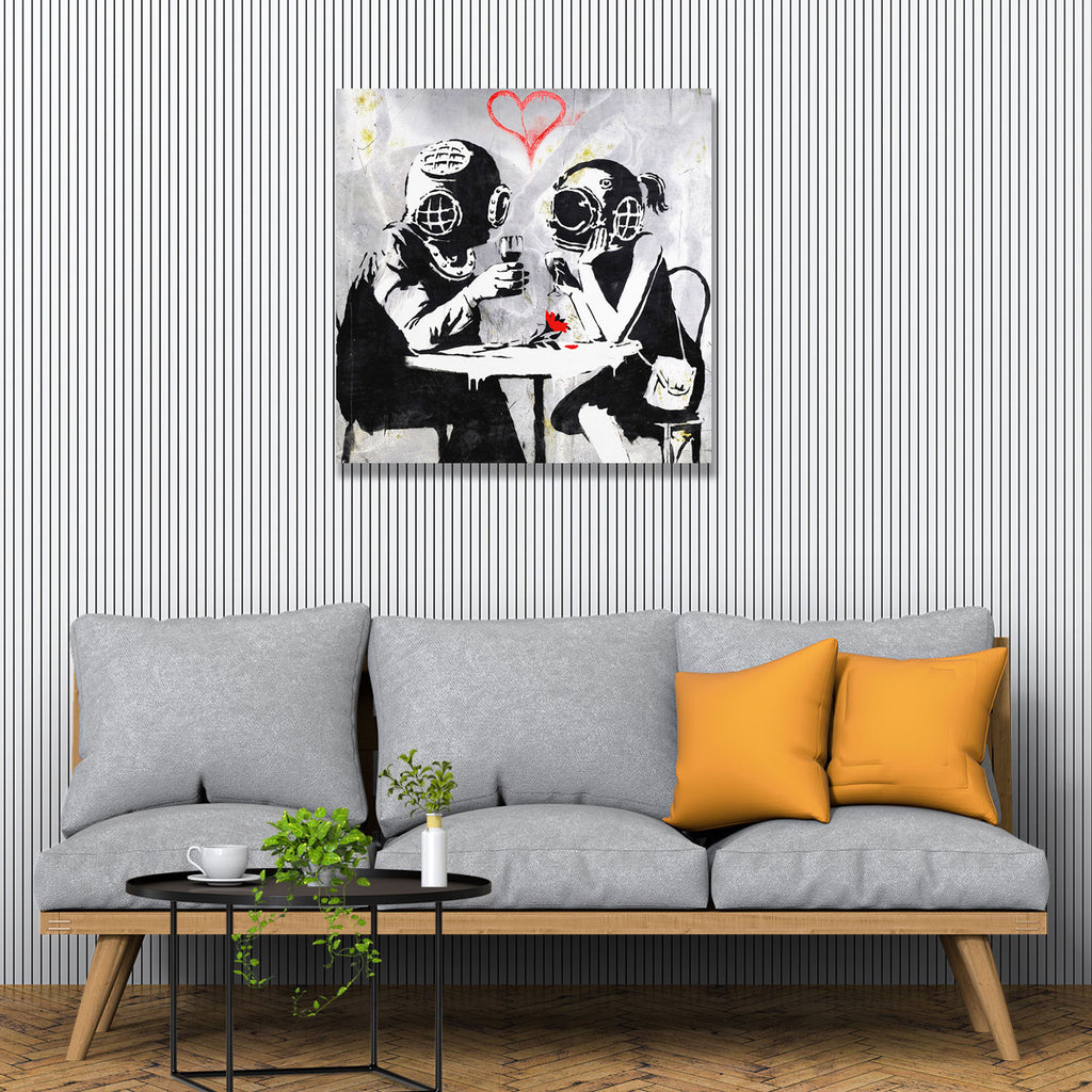 Banksy Late Lovers, Graffiti