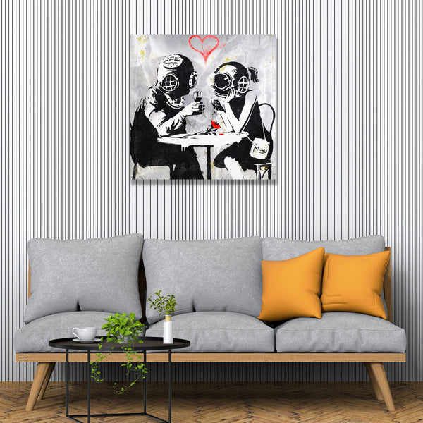 Banksy Late Lovers, Graffiti