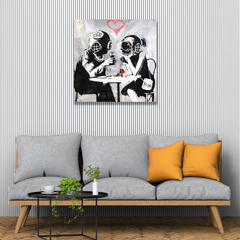 Banksy Late Lovers, Graffiti