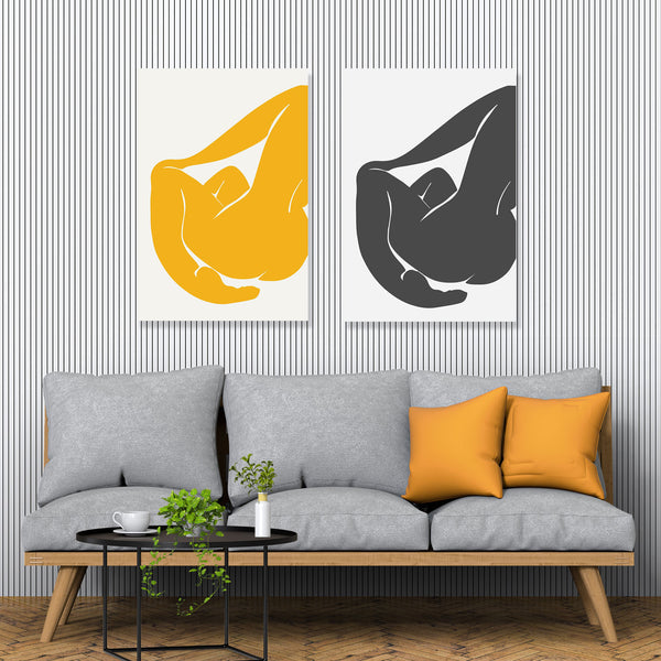 Set of 2 - Matisse style Nude Figures