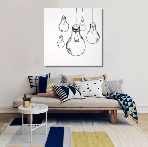 Light Bulbs Sketch, Minimalism