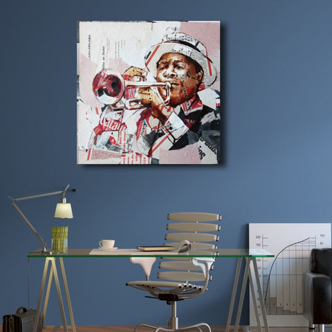 Trumpeter, Collage