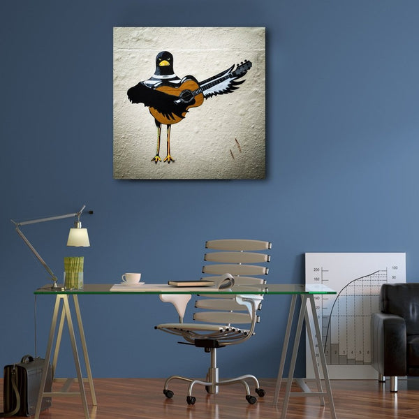 Bird with Guitar, Street Art