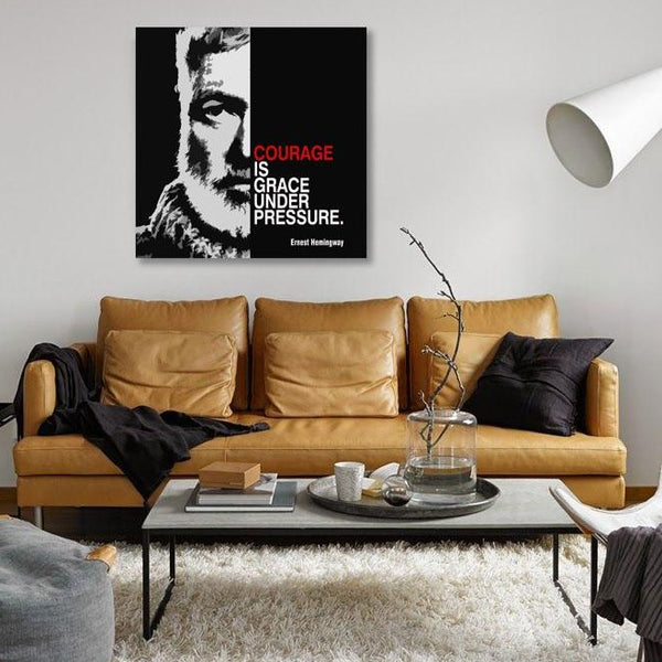Ernest Hemingway Quote #1, Poster