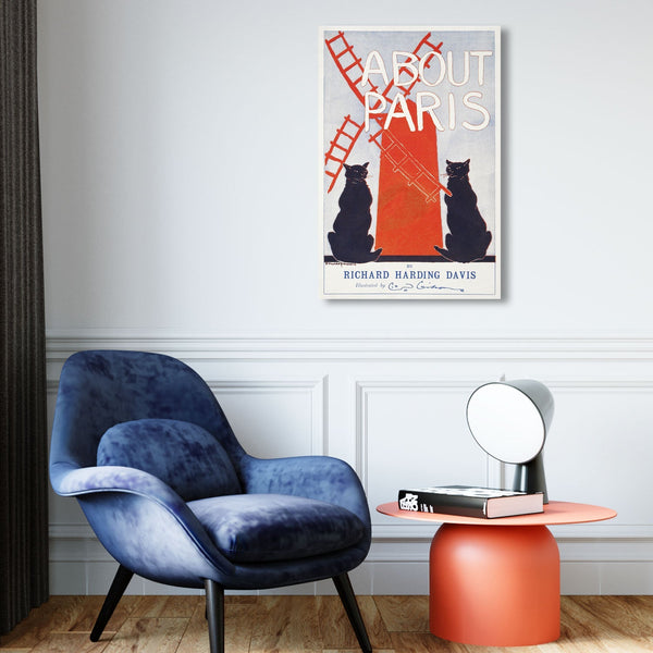 About Paris, Vintage Poster