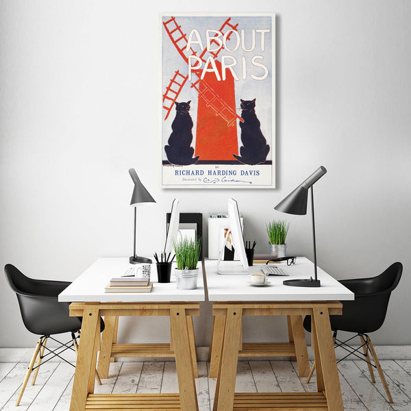 About Paris, Vintage Poster