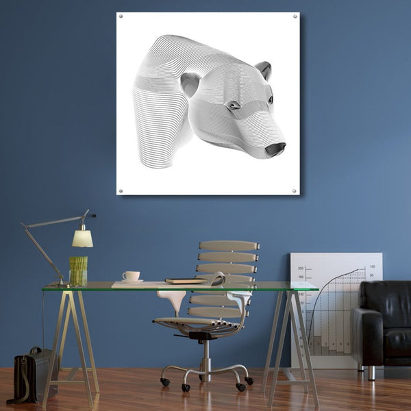 Abstract Black/White Polar Bear