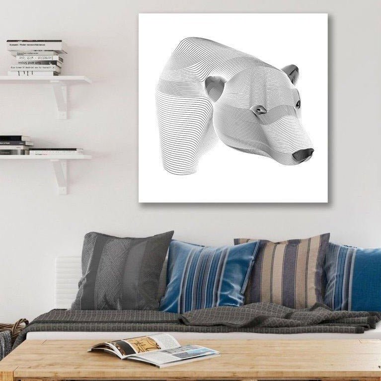 Abstract Black/White Polar Bear
