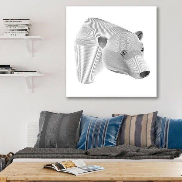 Abstract Black/White Polar Bear