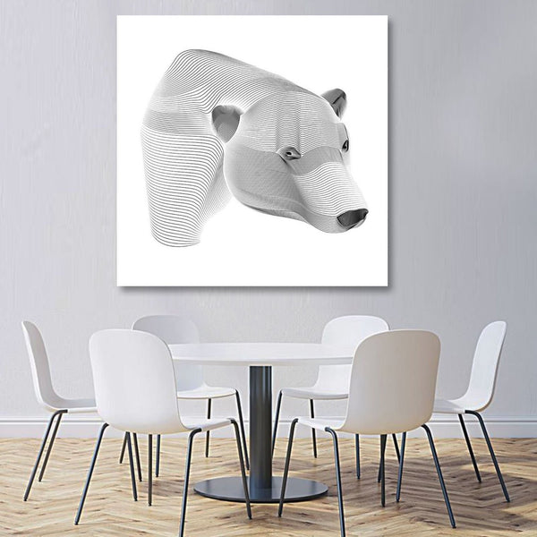 Abstract Black/White Polar Bear