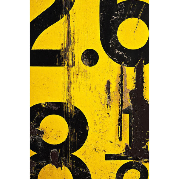 Abstract Black/Yellow Grunge Painting