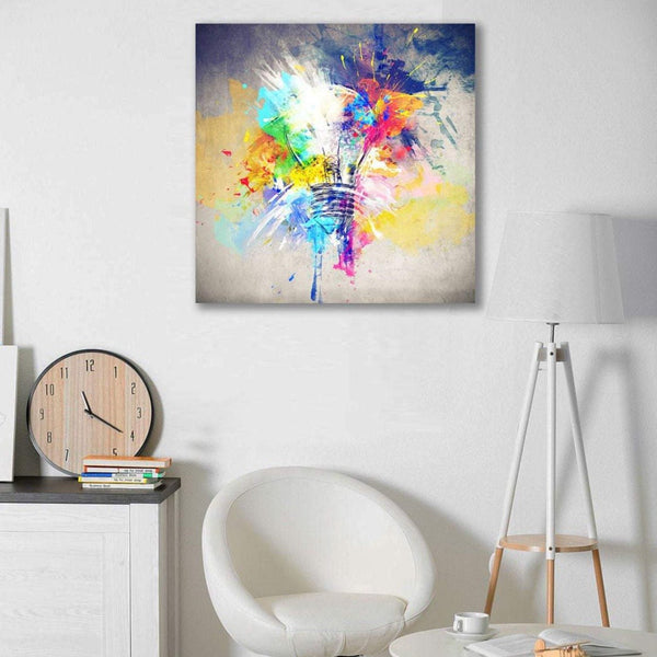 Abstract Bulb Sketch, Watercolor Art
