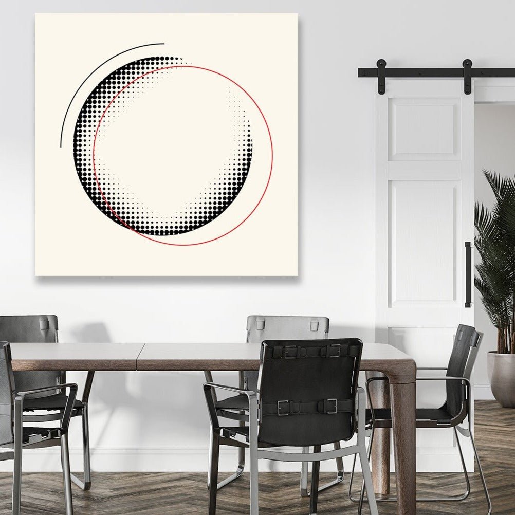 Abstract Circle & Dots, Digital Art