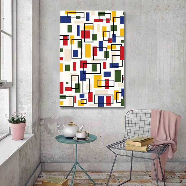 Abstract Composition in Piet Mondrian style, Digital Version
