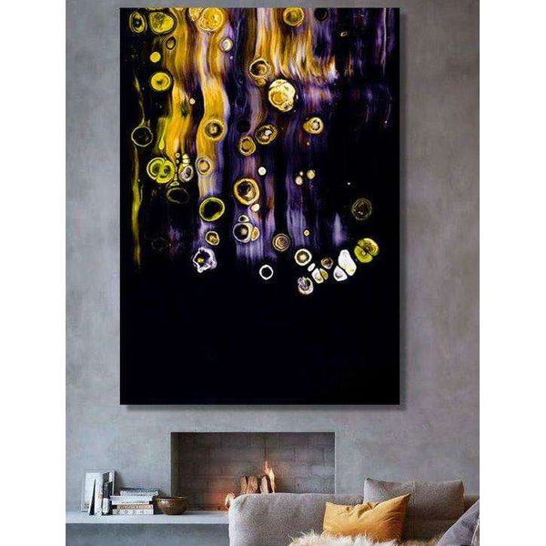 Abstract Composition on Black, Digital Art