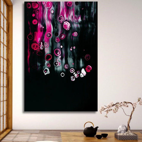 Abstract Composition on Black, Digital Art