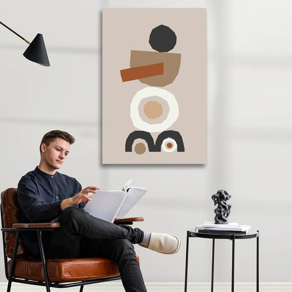 Abstract Composition On White Background, Digital Art
