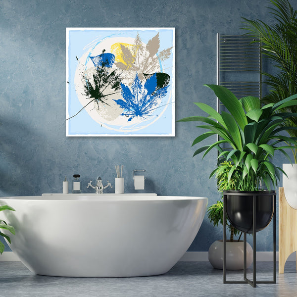 Abstract Composition With Leaves, Digital Art