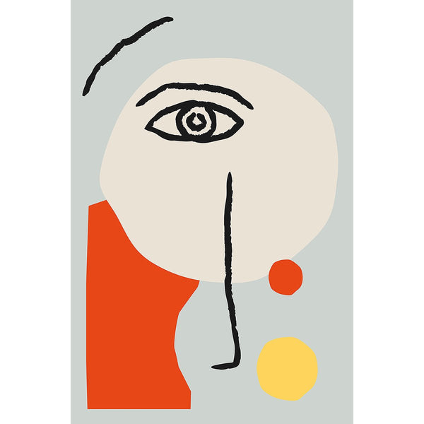 Abstract Face in Matisse Style, Digital Art