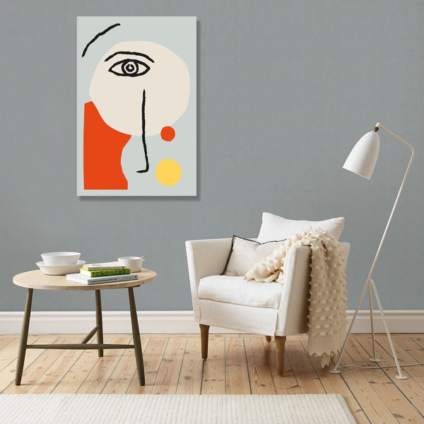 Abstract Face in Matisse Style, Digital Art