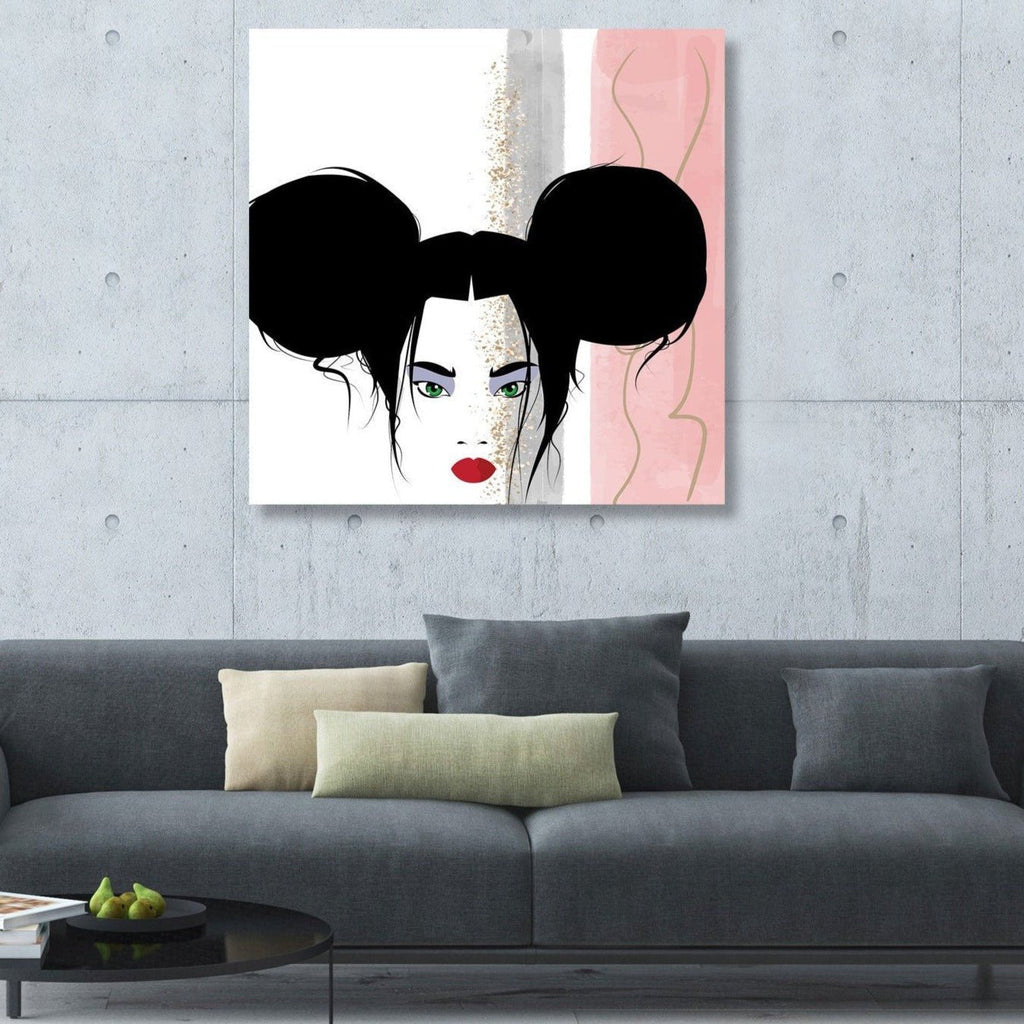 Abstract Girl's Portrait, Digital Art