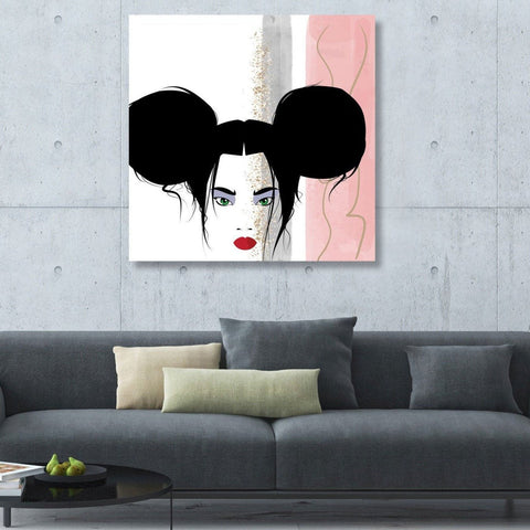 Abstract Girl's Portrait, Digital Art