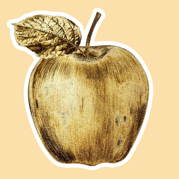 Abstract Gold Apple, Digital Art