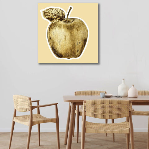 Abstract Gold Apple, Digital Art