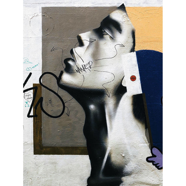 Abstract Man's Head, Graffiti